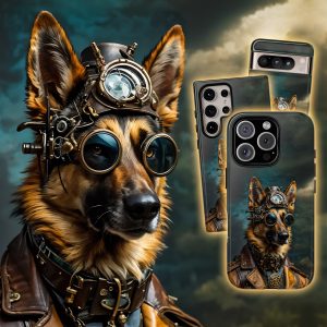 Steampunk German Shepherd Phone Case – iPhone | Samsung | Pixel