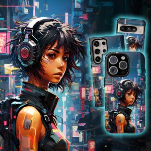 Female Cyberpunk Phone Case – iPhone | Samsung | Pixel