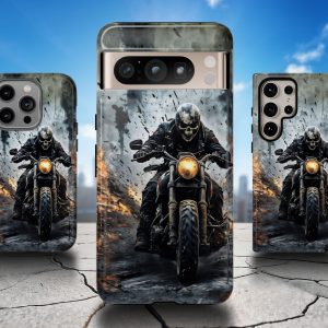 Skull Biker Phone Case – iPhone | Samsung | Pixel