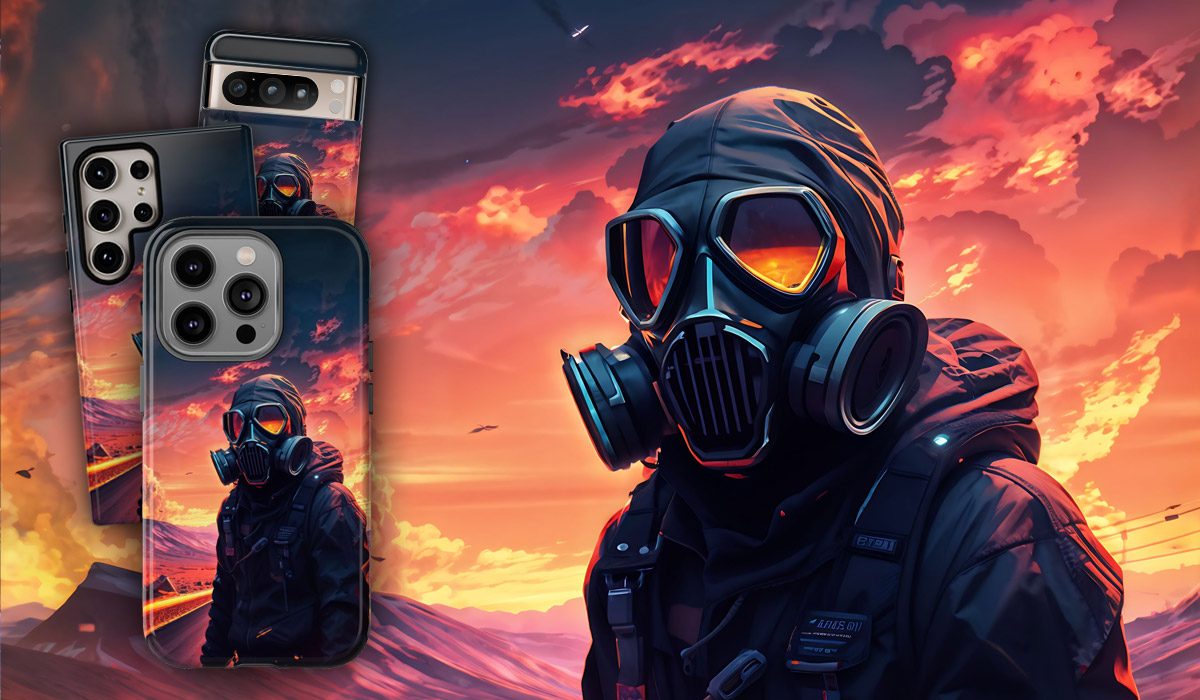 Dystopian Gas Mask Phone Case