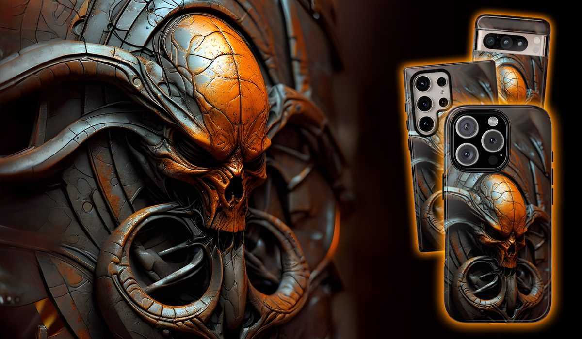 Alien Skull Phone Case